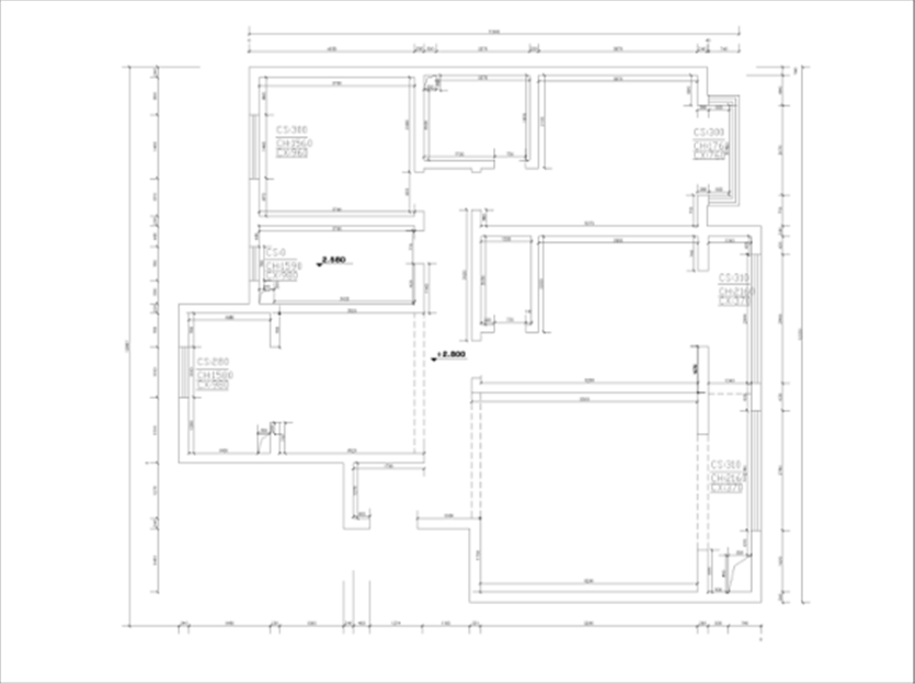 鹿锦苑168平米三室美式风格装修效果图