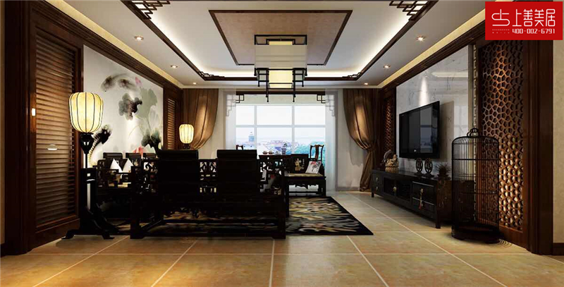 紫林湾160平三室两厅户型客厅装修效果图