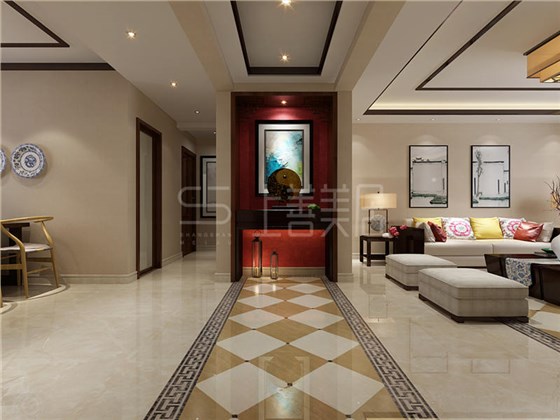 东胜紫御府168平新中式