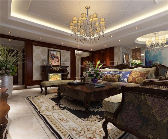 天山熙湖320平简欧风格