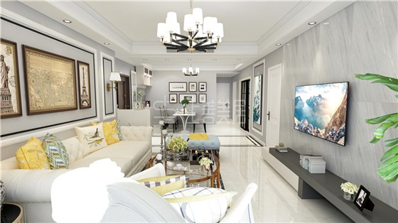 奥北公元135平简欧混搭