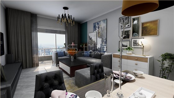 天悦城90平现代简约