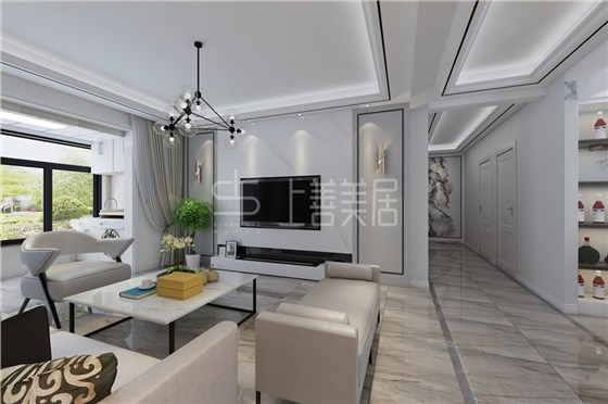 天河悦城138平现代风格