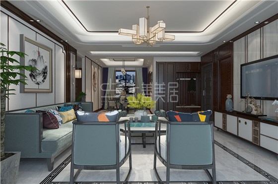 天河悦城168平新中式