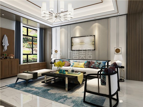 新乐民政花园别墅200平新中式