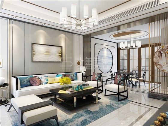 新乐民政花园别墅200平新中式