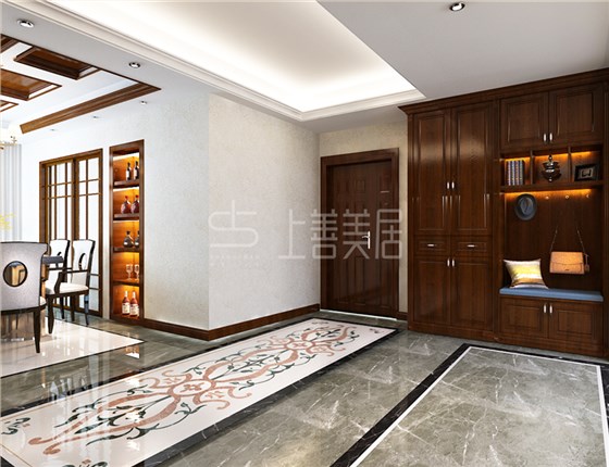 元氏水榭花都别墅200平新中式