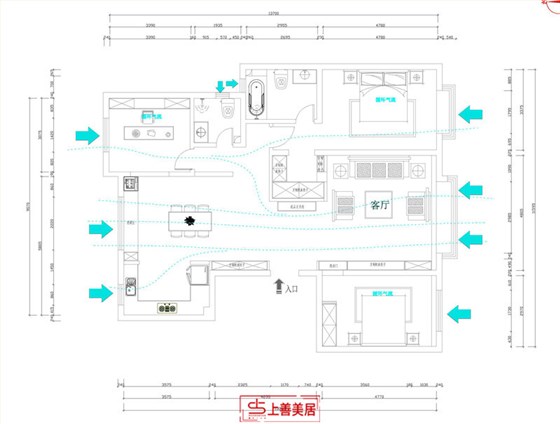 鑫界王府采光通风图