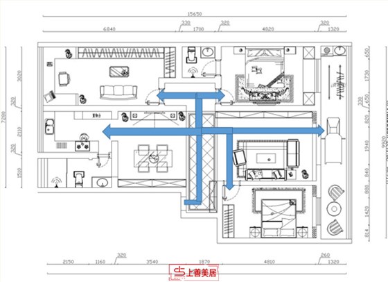 华业小区行走动线图