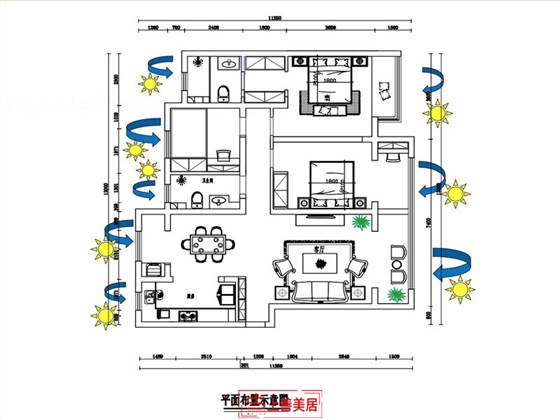 保利东郡采光通风图