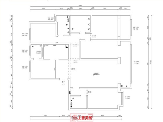 融创中心208平现代风格户型图