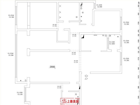 融创中心210平新中式风格户型图