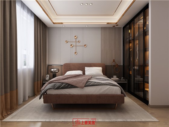 碧桂园别墅260平现代风格卧室 (4)