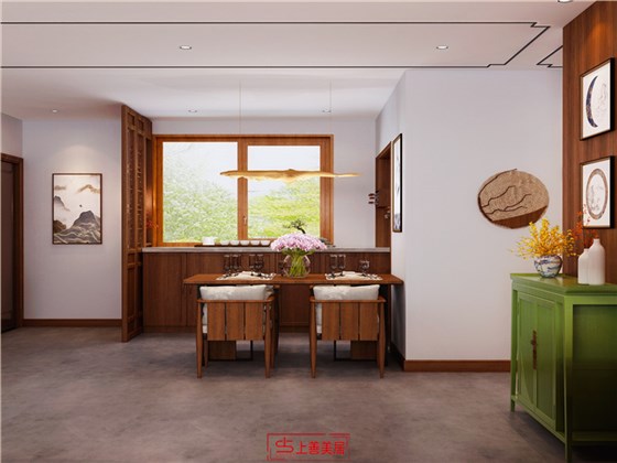 众美凤凰府180平新中式风格餐厅
