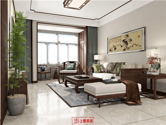 友东小区130平中式风格客厅