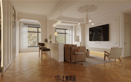 栾城林荫春天170平法式效果图06