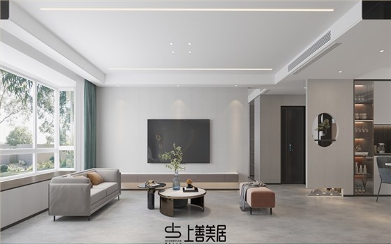 国瑞城140平现代简约装修设计08