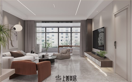 格林公馆140平现代简约风格效果图08