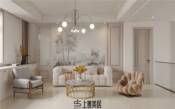 保定康城紫玉府140轻奢风格效果图09