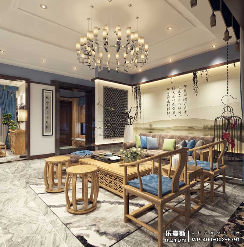 碧桂园180平米新中式风格效果图
