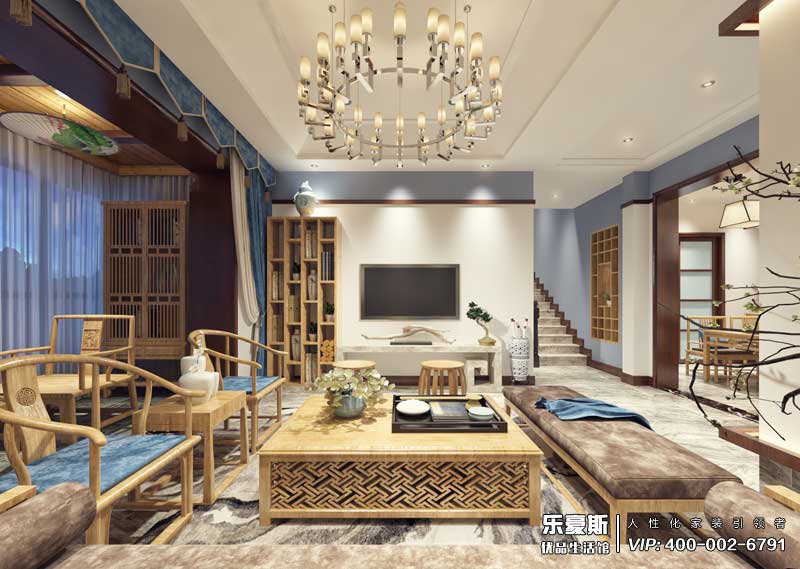 碧桂园180平米新中式风格效果图