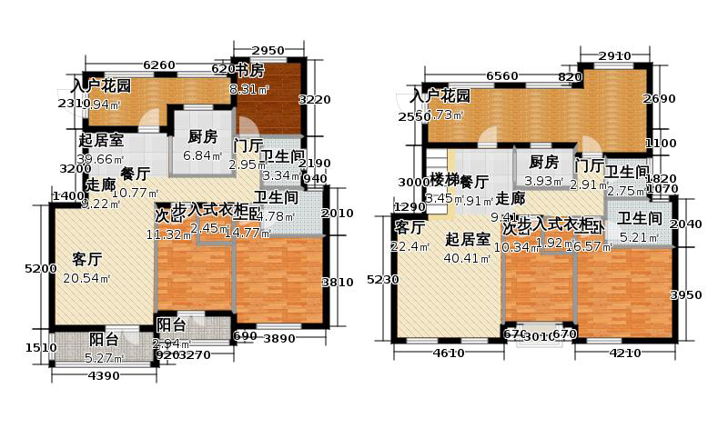 天下锦程5室3厅4卫2厨296㎡户型图