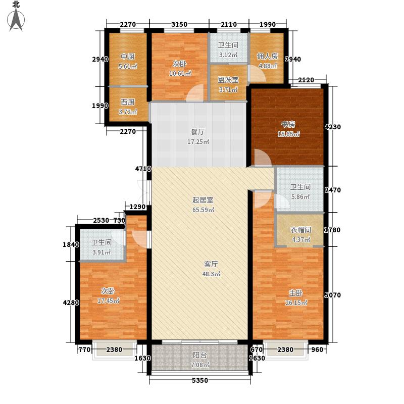 同祥城4室2厅3卫1厨240㎡户型图