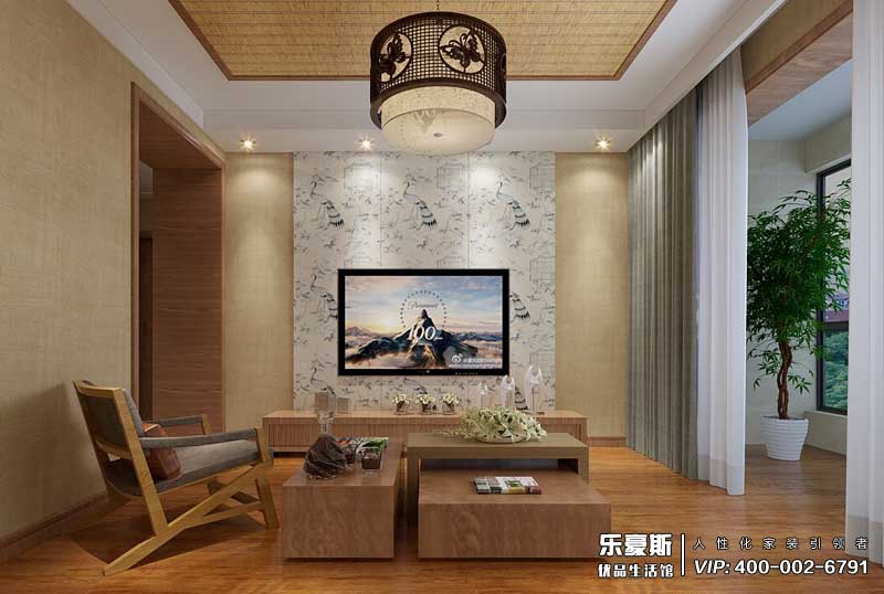 拉菲小镇89平米东南亚风格装修效果图