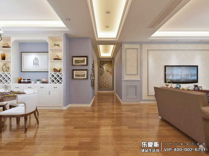 星河盛世208平米美式风格装修效果图