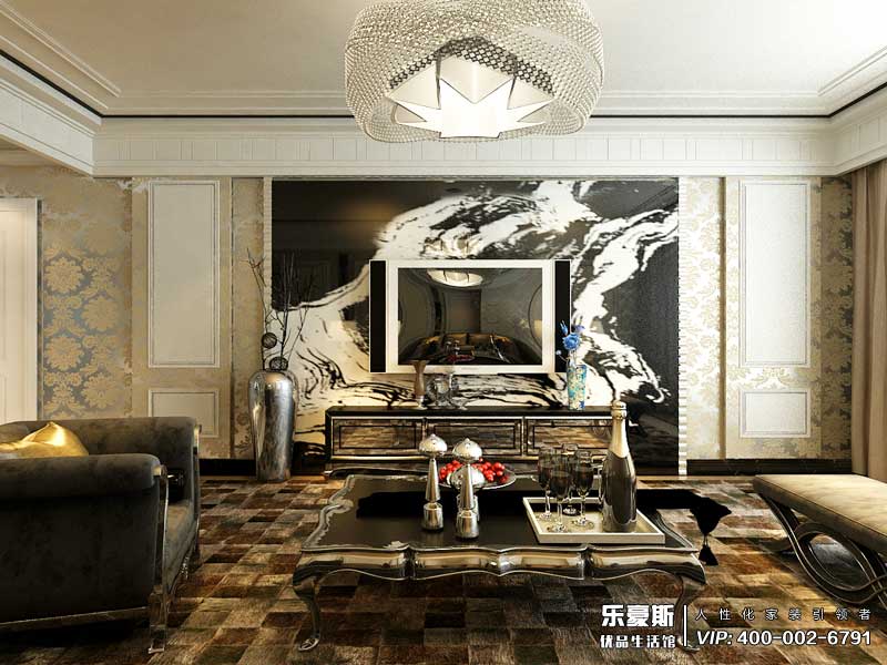 天下锦城300平米简欧风格装修效果图