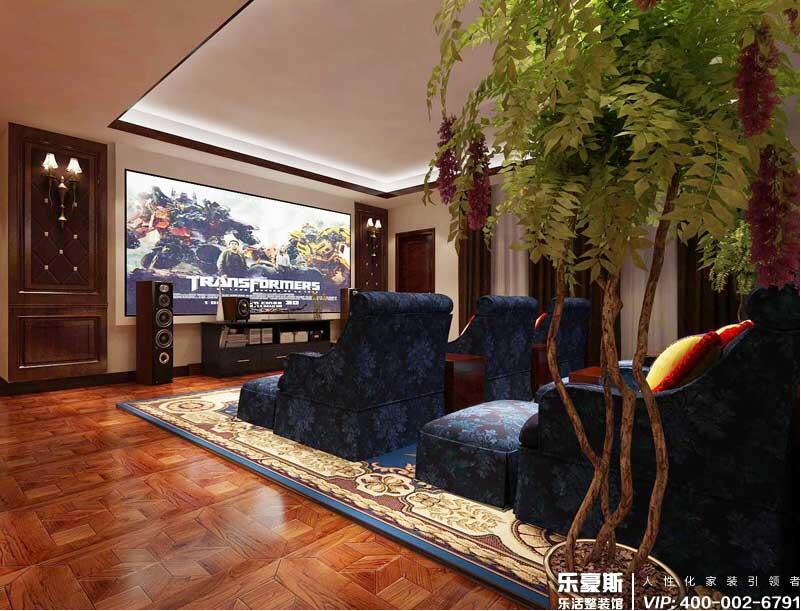 珑玺山中式风格别墅装修效果图 