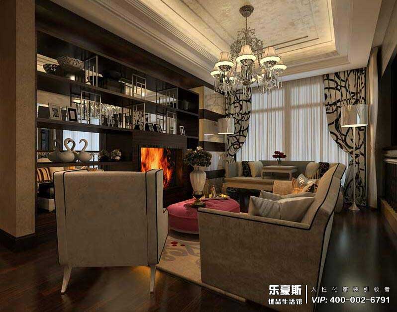 西美金山湖小镇后现代风格别墅装修效果图