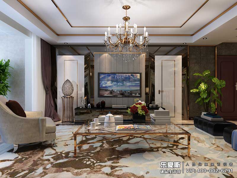 学府名城后奢风格装修设计