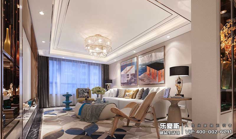 东胜紫御府现代风格装修