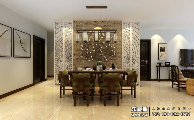 紫金蓝湾新中式装修效果图