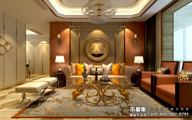 星湖国际花园后奢风格装修效果图