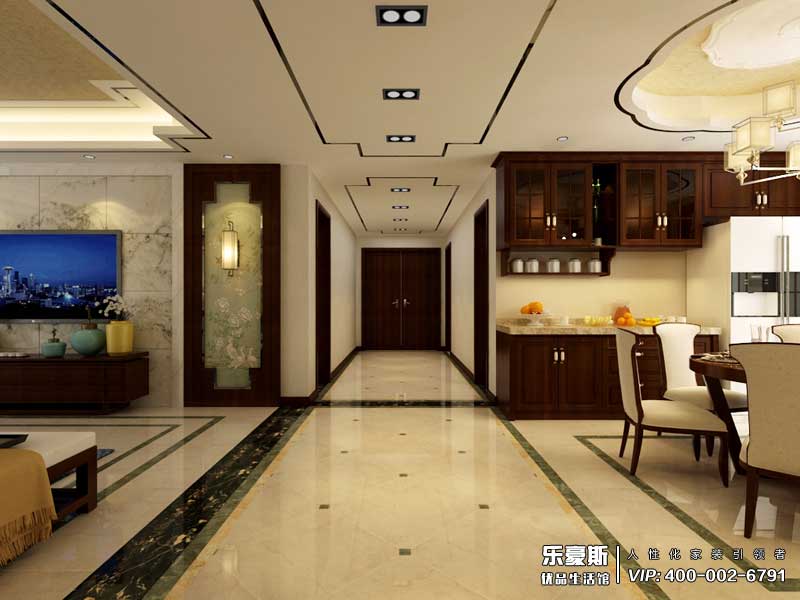学府名城新中式风格装修效果图