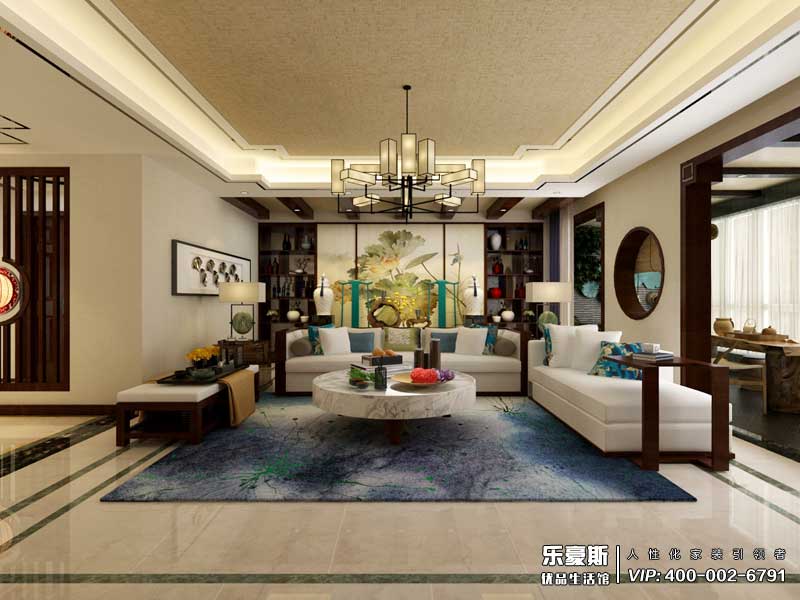 学府名城新中式风格装修效果图