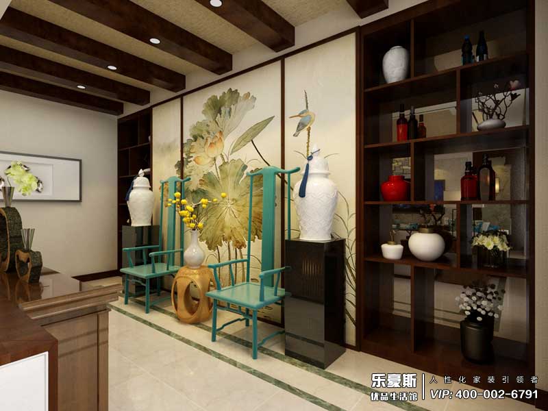 学府名城新中式风格装修效果图