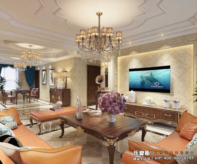 盛紫中央公园欧式风格装修效果图