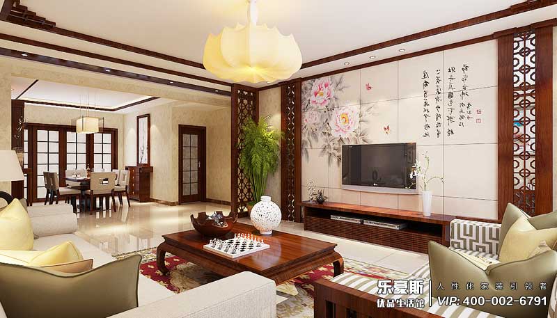 盛景八方中式风格装修效果图