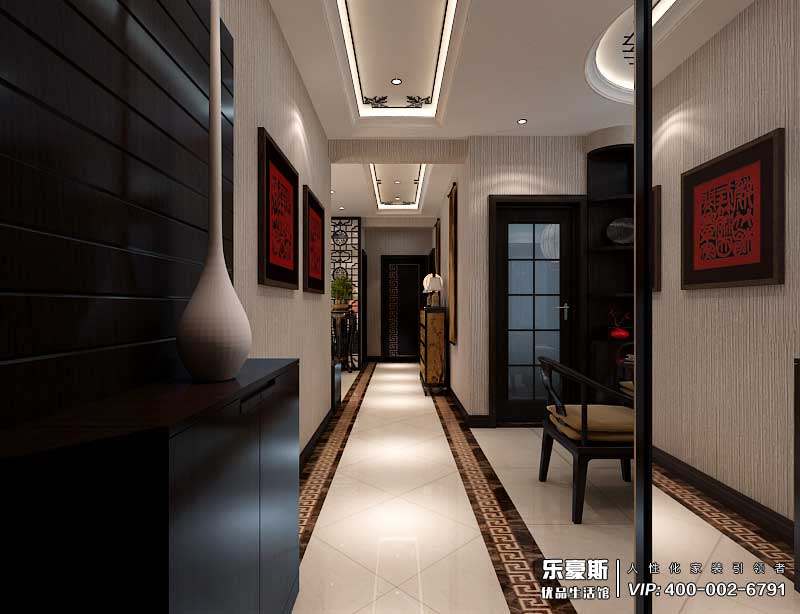 学府名城新中式风格装修效果图