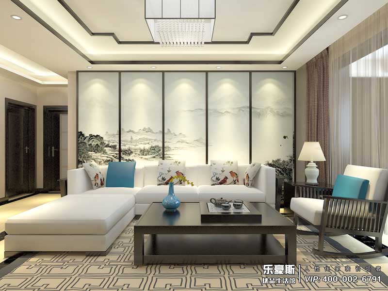 盛世御城新中式风格装修效果图