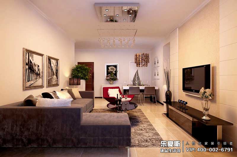 盛紫中央公园现代风格装修效果图