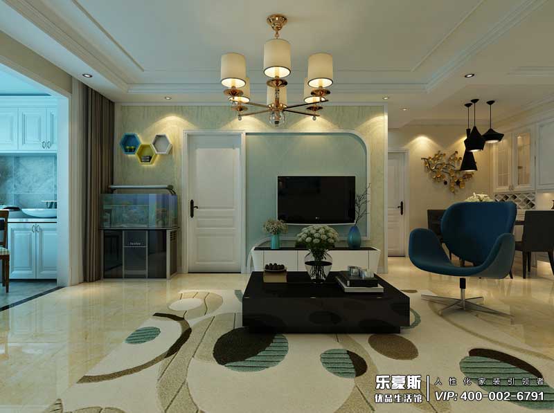 九龙湾现代简约风格装修效果图