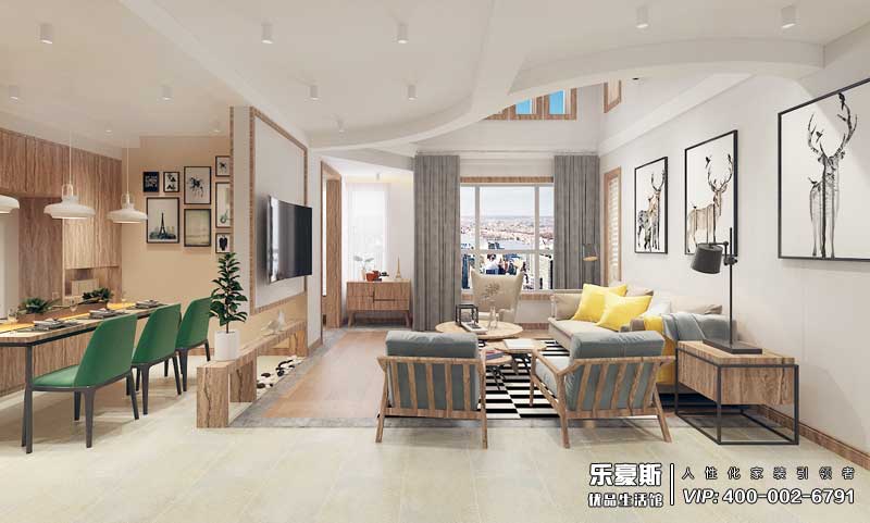 联邦名都混搭风格装修效果图