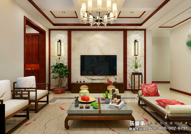碧桂园208平米新中式风格装修效果图