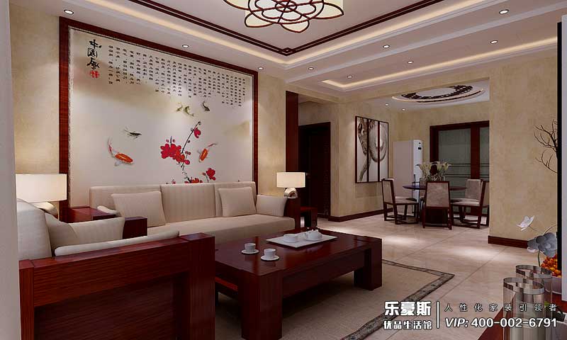 铂宫时代中式风格装修效果图