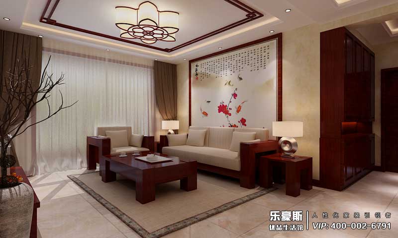 铂宫时代中式风格装修效果图