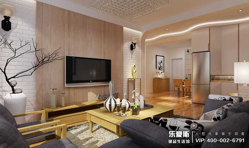 紫金蓝湾现代简约风格装修效果图